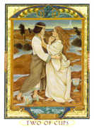 Two of Cups Tarot card in Lovers Path Tarot deck