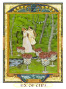 Six of Cups Tarot card in Lovers Path Tarot deck