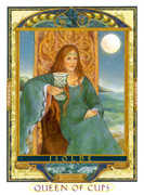 Queen of Cups Tarot card in Lovers Path Tarot deck