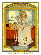 Seven of Swords Tarot card in Lovers Path deck