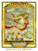 Page of Swords Tarot card in Lovers Path deck