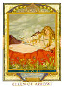 Queen of Swords Tarot card in Lovers Path deck