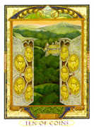 Ten of Coins Tarot card in Lovers Path Tarot deck