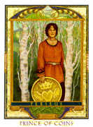 Knight of Coins Tarot card in Lovers Path deck