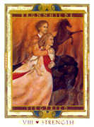 Strength Tarot card in Lovers Path Tarot deck