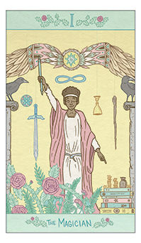The Magician Tarot card in Luna Sol Tarot deck