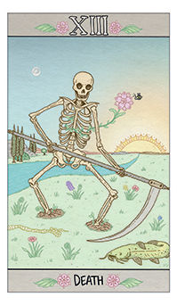 Death Tarot card in Luna Sol Tarot deck