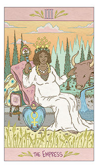 The Empress Tarot card in Luna Sol Tarot deck