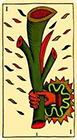 marseilles - Ace of Wands