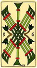 marseilles - Seven of Wands