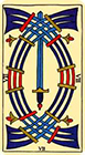 marseilles - Seven of Swords