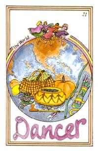 The World Tarot card in Medicine Woman Tarot deck