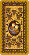 Ten of Cups Tarot card in Medieval Cat Tarot deck