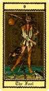 The Fool Tarot card in Medieval Scapini deck
