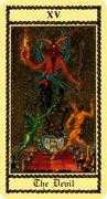 The Devil Tarot card in Medieval Scapini Tarot deck