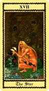 The Star Tarot card in Medieval Scapini deck