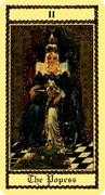 The Popess Tarot card in Medieval Scapini deck