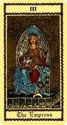 The Empress Tarot card in Medieval Scapini deck