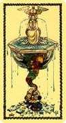Ace of Cups Tarot card in Medieval Scapini Tarot deck