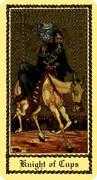 Knight of Cups Tarot card in Medieval Scapini deck