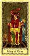 King of Cups Tarot card in Medieval Scapini Tarot deck