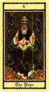 The Pope Tarot card in Medieval Scapini Tarot deck