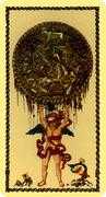 Ace of Coins Tarot card in Medieval Scapini Tarot deck