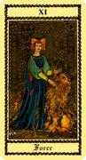 Force Tarot card in Medieval Scapini deck