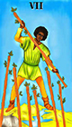 melanated - Seven of Wands