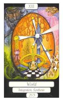 The World Tarot card in Merry Day Tarot deck