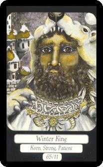 King of Coins Tarot card in Merry Day Tarot deck