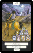 Eight of Cups Tarot card in Merry Day deck