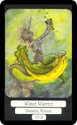 Water Warrior Tarot card in Merry Day deck