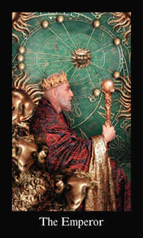 The Emperor Tarot card in Modern Medieval Tarot deck