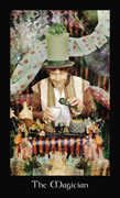 The Magician Tarot card in Modern Medieval deck