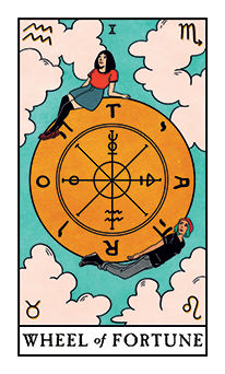 Wheel of Fortune Tarot card in Modern Witch Tarot deck