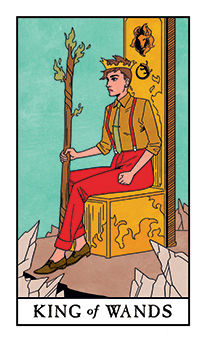 King of Wands Tarot card in Modern Witch Tarot deck