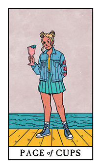Page of Cups Tarot card in Modern Witch Tarot deck