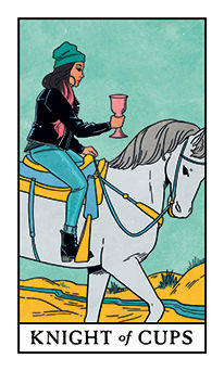 Knight of Cups Tarot card in Modern Witch Tarot deck