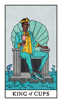King of Cups Tarot card in Modern Witch Tarot deck