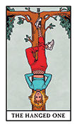 The Hanged Man Tarot card in Modern Witch deck