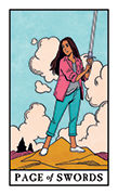 Page of Swords Tarot card in Modern Witch deck