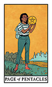 Page of Pentacles Tarot card in Modern Witch Tarot deck