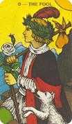 The Fool Tarot card in Morgan-Greer deck