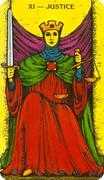 Justice Tarot card in Morgan-Greer deck