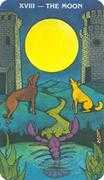 The Moon Tarot card in Morgan-Greer Tarot deck