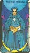 The High Priestess Tarot card in Morgan-Greer deck