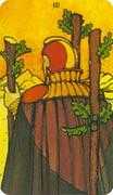 Three of Wands Tarot card in Morgan-Greer Tarot deck