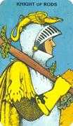 Knight of Wands Tarot card in Morgan-Greer deck