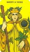 Queen of Wands Tarot card in Morgan-Greer deck